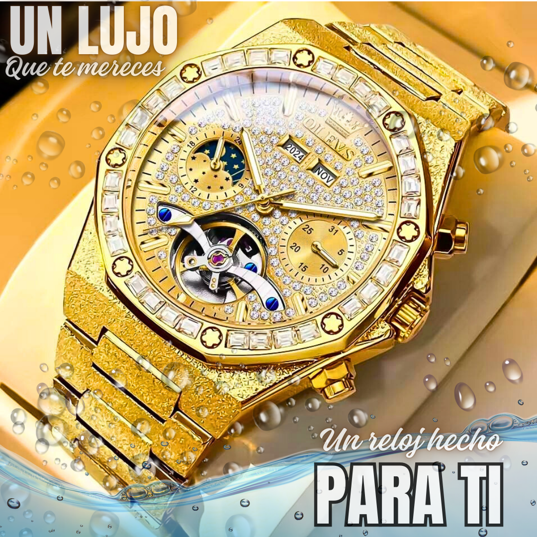 Reloj AUTOMÁTICO de Lujo OLEVS Gold L9 Pro